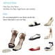 thumbnail image 5 of Plantillas de zapatos Fugacal con Tacón Alto 2 pares Beige + Negro, 5 of 6