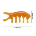 thumbnail image 2 of Unique Bargains 1 Pc Comfortable Head Massage Comb for Home Orange Yellow Resin, 2 of 5