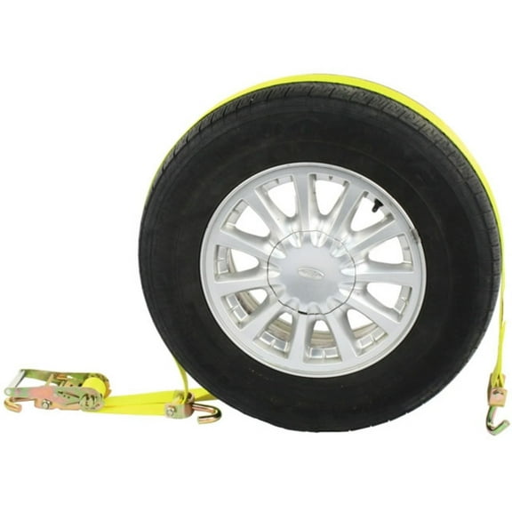 Wheel Strap with Swivel Hooks & Ratchet