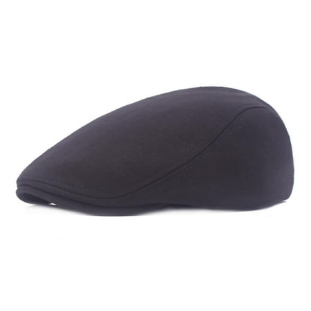 Pxiakgy Men S Newsboy Caps Gatsby Cabbie Driving Hunting Cap Newsboy Flat Cap Irish Hats Ivy Hat 1 Pieces Newsboy Men S Hat Cotton Soft Stretch Fit Men Cap Cabbie Driving Hat for Men Black