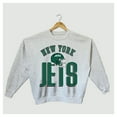 thumbnail image 4 of Women's Gameday Couture  Ash New York Jets Fierce Focus Premium Oversized Fleece Pullover Sweatshirt, 4 of 4