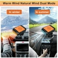 thumbnail image 3 of Car Heater, 12V 200W Portable Fast Heating Defroster Car Windshield Heater, Fast Heater Plug Into Car.,Orange Black, 3 of 7