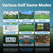 PHIGOLF2 Flex Golf Simulators for Home with Retractable Swing Stick, Golf Swing Trainer with Motion Sensor & 3D Swing Analysis, Compatible E6 Connect APP, Works with Smartdevices