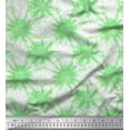 thumbnail image 1 of Soimoi Green Cotton Poplin Fabric Sparkle Tie-Dye Printed Fabric 1 Yard 42 Inch Wide, 1 of 3