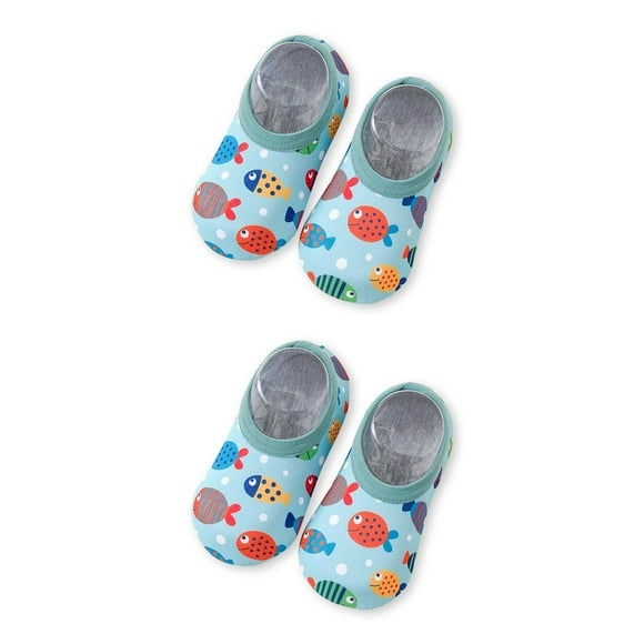 Eigraketly 1 par de zapatillas de agua para niños pequeños, zapatos de natación portátiles para niños y niñas, botas de pesca para surf en Type2 NO2