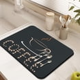 thumbnail image 3 of 18x24 Inch Coffee House Dish Drying Mat – High Absorbency, Heat Resistant, Perfect for Shop Kitchen Countertops and Plate Tableware - Great for Coffee Lovers, 3 of 7