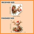 thumbnail image 3 of Christmas Cute Deer Christmas Hat Window And Wall Stickers, Home Decorations, 1 Piece For Living Room Bedroom Dining Room Office, 3 of 6