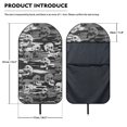 thumbnail image 7 of Chririnla Skull Print Bucket Seat Protector Waterproof Plush Microfiber Car Seat Cover, Washable, 1 Pack, Suitable for Vans and Trucks, 7 of 7