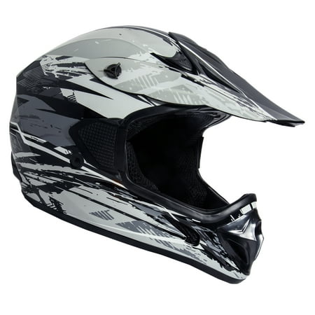 Lunatic Adult Helmet DOT Approved - MX, ATV, UTV, Off Road, Motocross, Dirt (Best Motorcycle Helmet For Noise Reduction)
