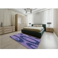 thumbnail image 4 of Ahgly Company Indoor Rectangle Patterned Purple Mimosa Purple Area Rugs, 3' x 5', 4 of 6