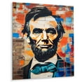 thumbnail image 2 of Designart "Pop Art Abraham Lincoln Collage Presidential Vision" Celebrity Metal Art Print, 2 of 5