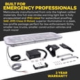 thumbnail image 6 of LAMPHUS SolarBlast SBFB98 47" 98W Emergency Vehicle LED Full-Size Light Bar [SAE J595 CLASS III] [58 FLASH MODES] [INC. CONTROLLER BOX] [UNIVERSAL & PERMANENT MOUNT] Amber White Rooftop Warning Light, 6 of 7