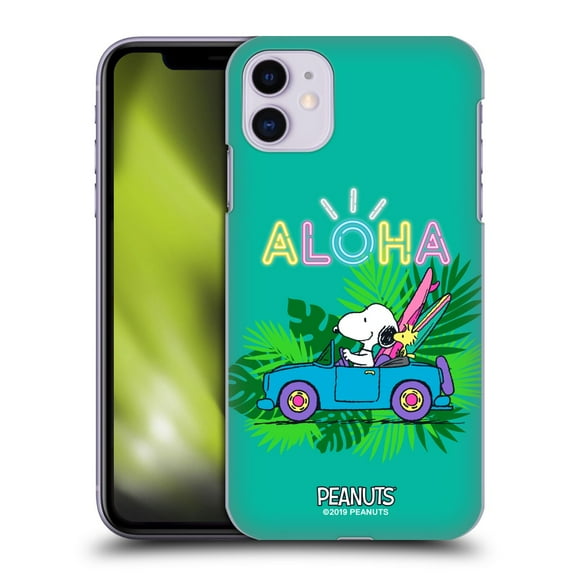 Head Case Designs Officially Licensed Peanuts Snoopy Aloha Disco Tropical Surf Hard Back Case Compatible with Apple iPhone 11