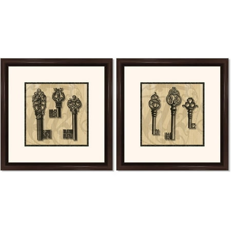 Vintage Keys  14X14 Wall Art  Walmart  com