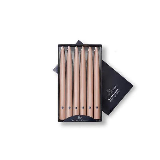 Colonial Candle NAA10.8011 10 in. Handipt Taper Almond Case - Pack Of 12