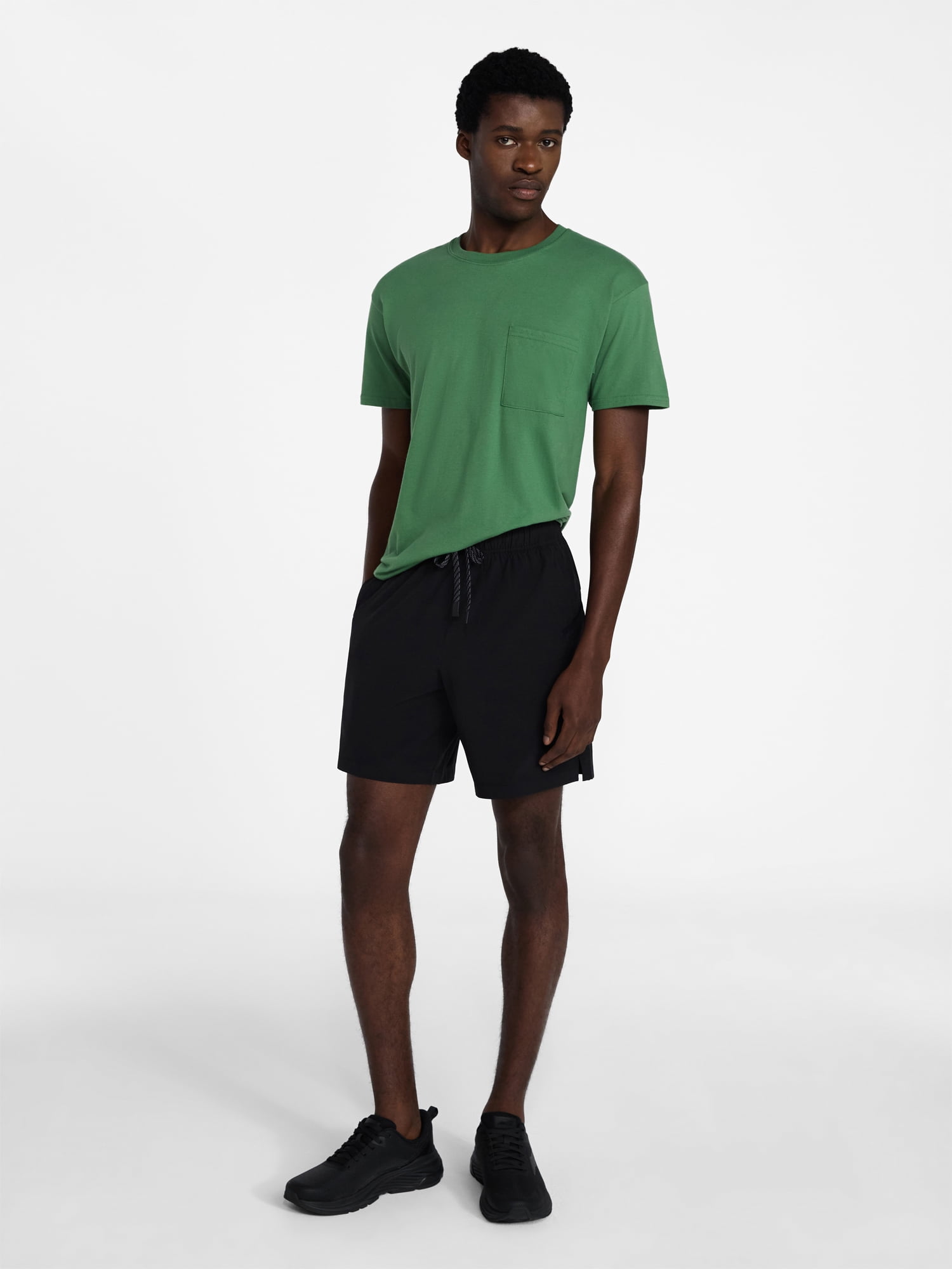Athletic Works Men's and Big Men's Cotton Pocket Tee, Sizes XS-5XL and Tall Sizes