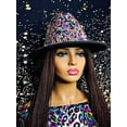 thumbnail image 6 of 2Chique Boutique Women's Extra Bling Rhinestone Embellished Wide Brim Fedora Hat, Multicolor, 6 of 6