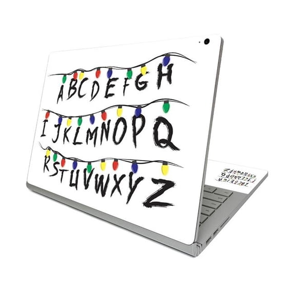 Skin Decal Wrap Compatible With Surface Book 3 13.5" (2020) Sticker Design Stranger Alphabet