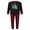 Red, variant on RUINIXCW Family Christmas Pajamas Matching Set Christmas Tree Letters Print Long Sleeve Crew Neck Tops and Plaid Pants Loungewear