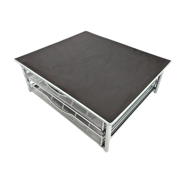 Cajón para cápsulas de café, caja de almacenamiento para cápsulas de café, práctico cajón multifuncional para cápsulas de café, para encimera de dormitorio, cafetería y bar Gris plata