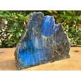 thumbnail image 2 of Natural Labradorite Slab, High Flash Free Standing Display Specimens, Raw Labradorite Slab Cut Base (3-4 lbs), 2 of 7