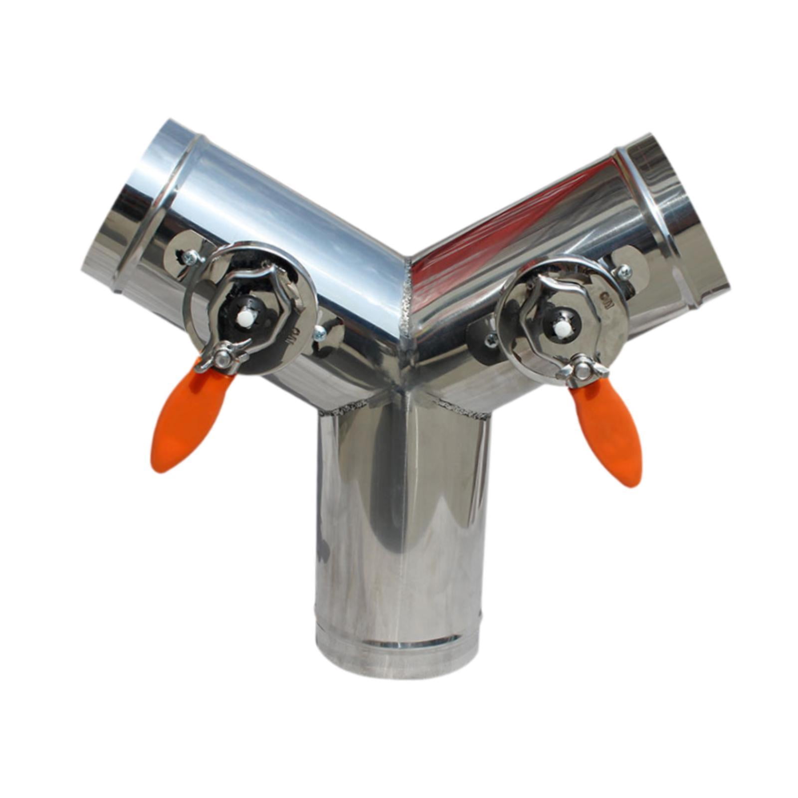 Tnarru Air Control Valve Stainless Steel Round Manual Volume Damper Duct Connector for Ventilation Tubes Kitchen Dryer Vent Bathroom Outer diameter 76mm