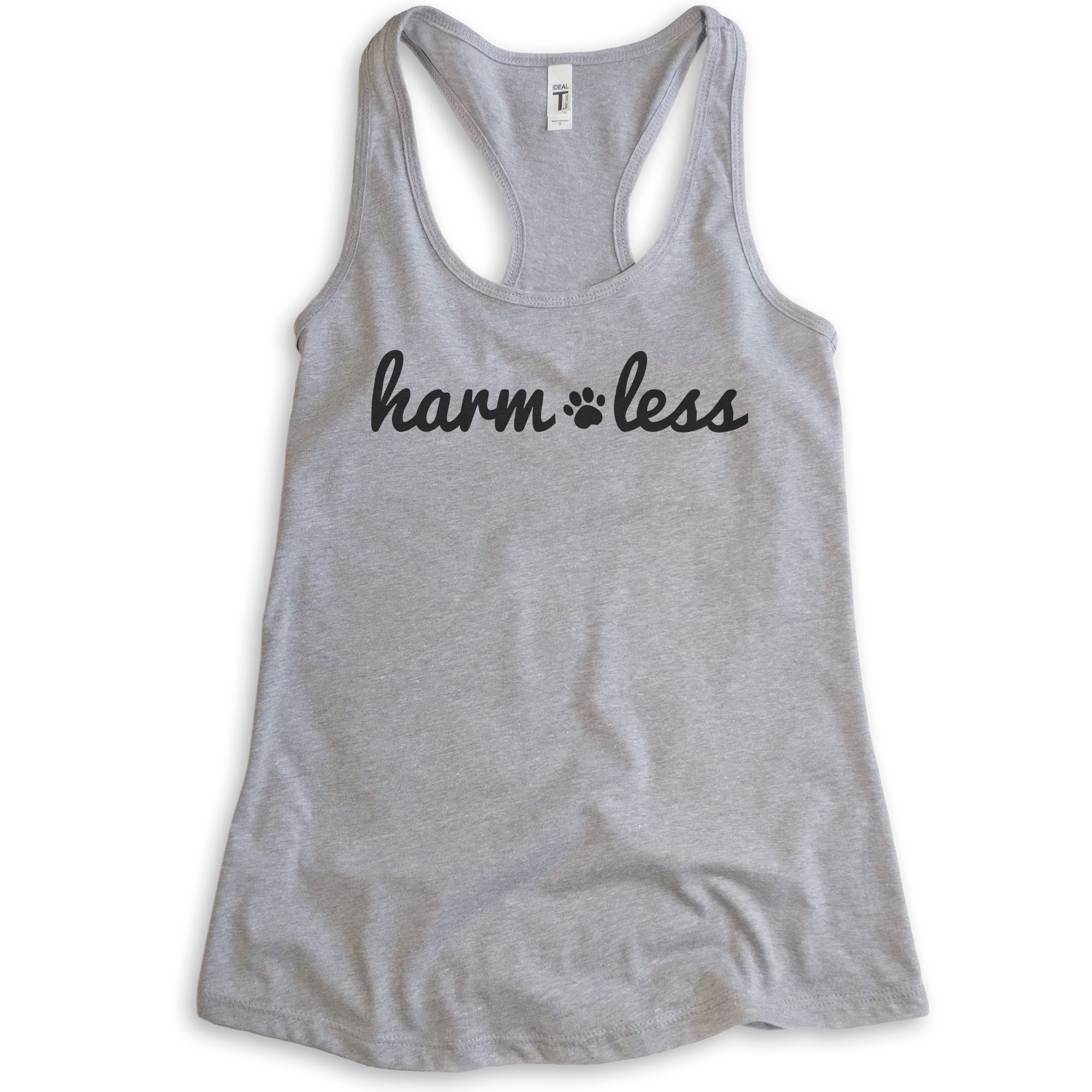 Harm Less Tank Top, Ladies Racerback Tank Top, Vegan Tank, Animal ...