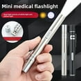 thumbnail image 2 of Medical-Grade USB Rechargeable Flashlight with Rear-Press Switch: Single-LED White Light, Dual Yellow/White Illumination for Oral Exams, Pupil Checks & Morning Inspections – Portable, Durable Design, 2 of 6