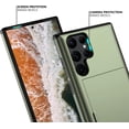 thumbnail image 4 of Samsung S23 Ultra Case with Card Holder 5G 6.8 inch Slim Dual Layer Heavy Duty Protective Galaxy S23 Ultra Case Hidden Card Slot Wallet Case for Samsung S23 Ultra(Green), 4 of 13