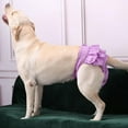 thumbnail image 2 of Popvcly Washable Dog Diapers | Reusable Dog Diapers | Washable Female Dog Diapers | Cloth Dog Diapers for Dogs in Heat, or Dog Incontinence Diapers, Blue, XXL, 2 of 6