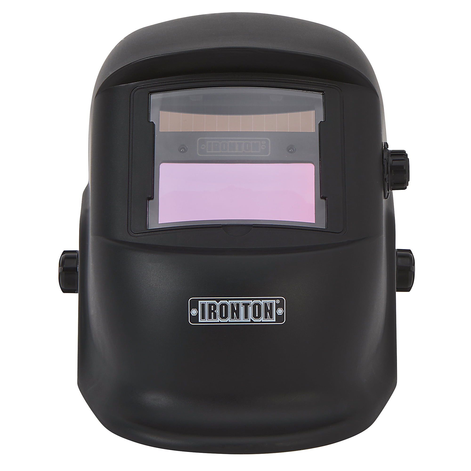 Ironton Auto-Darkening Welding Helmet with Grind Mode, Matte Black, Large