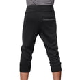 thumbnail image 3 of Ma Croix Mens Capri Fleece Joggers with Zipper Pockets Athletic Workout Casual Short Pants, 3 of 3