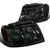 Jeep Grand Cherokee Smoke Headlights w/ Amber Reflector Clear Signal Bar