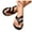 Black, variant on Dress Flip Flops for Women Ladies Summer Trendy Glitter Leather Thongs Flats Slip on Sandals Dressy Slides