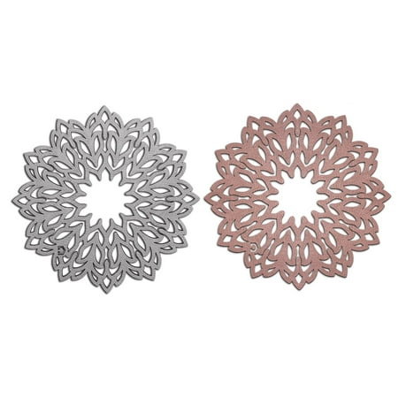 Copper Trivet - Trivet - DOUBLE SIDED Copper & Metallic Dove Grey - in Faux Leather, Elegant and Versatil, Easy Care