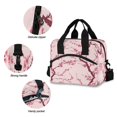 thumbnail image 5 of Lunch Bag Portable Crossbody Meal Bag Cooler Bag Insulated Lunch Bag Food Bag Handheld & Crossbody Design Pink Plum Seamless, 5 of 6