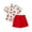 White, variant on Boy Baby Clothes Toddler Boys Summer Outfits Kids Cotton Loose Printed Short Sleeve Running Suit 3 6 12 18 24 Months 3T Children's Pants Set 2PCS