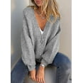 thumbnail image 3 of PRETTYGARDEN Cardigan Sweaters for Women Trendy Fall Long Sleeve Button Down Oversized Chunky Knit Sweater Outerwear, 3 of 10