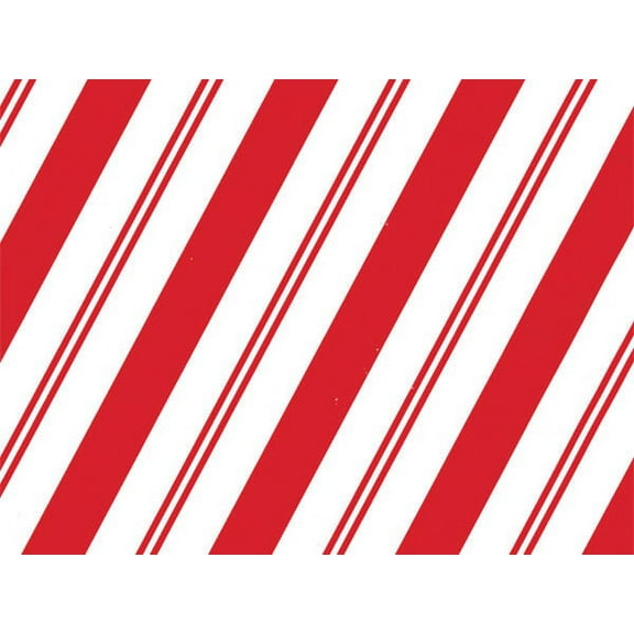 Pack of 1, Cane Candy Stripe 30" x 833' Full Ream Roll Gift Wrap for Holiday, Party, Kids' Birthday, Wedding & Special Occasion Packaging