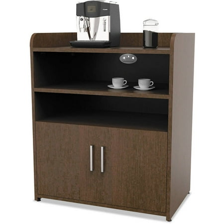 Linea Italia Trento Line Storage/Breakroom Cabinet, 30w x 18 7/8d x 36 1/8h, Mocha Linea Italia Trento Line Storage/Breakroom Cabinet, 30w x 18 7/8d x 36 1/8h, Mocha