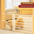 thumbnail image 2 of Bewildely Puerta de seguridad escalable para cachorros, puerta de escalera, aislamiento para bebés y mascotas (blanca) Decoración del hogar Altura 36cm, 2 of 6