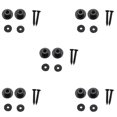 thumbnail image 1 of 10Pcs Cabeza de Botones de Correa de Guitarra Correa para Partes de Bajos de Guitarra Acústica Eléctrica, Negro, 1 of 9