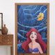thumbnail image 4 of Cortina de puerta semiopaca con patrón de patchwork de dos piezas Ariel, cortinas opacas decorativas para dormitorio, sala de estar, decoración de habitación de niños, 34 x 56 pulgadas, tamaño único., 4 of 7