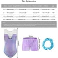 thumbnail image 3 of Baywell Girls Gymnastics Leotards With Matching Shorts Sparkly Ballet Dance Activewear Dance Outfit 5-12 Years, 3 of 9