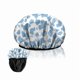 thumbnail image 1 of wonima11 Luxury Shower Cap Terry Lined Elastic Triple Layer Waterproof Reusable Dry Hair Bathing Caps Aesthetic Cute for Women Girls-Blue Cow, 1 of 1