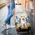 thumbnail image 3 of Welcome Spring Fairy Akita in Flower Meadow Travel Luggage Cover Inu Dog Lover Suitcase Dust Protective Decor - 13002, 3 of 5