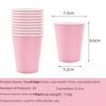 thumbnail image 2 of Spot solid color party set light pink paper towel paper cup paper plate tablecloth disposable party - style：Light Pink 9-inch Plate；, 2 of 4