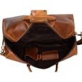 thumbnail image 5 of Craftshades Vintage Buffalo Leather Travel Duffel Bag, Full-Grain Leather, YKK Metal Zippers, 20 Inch (Tan), 5 of 5
