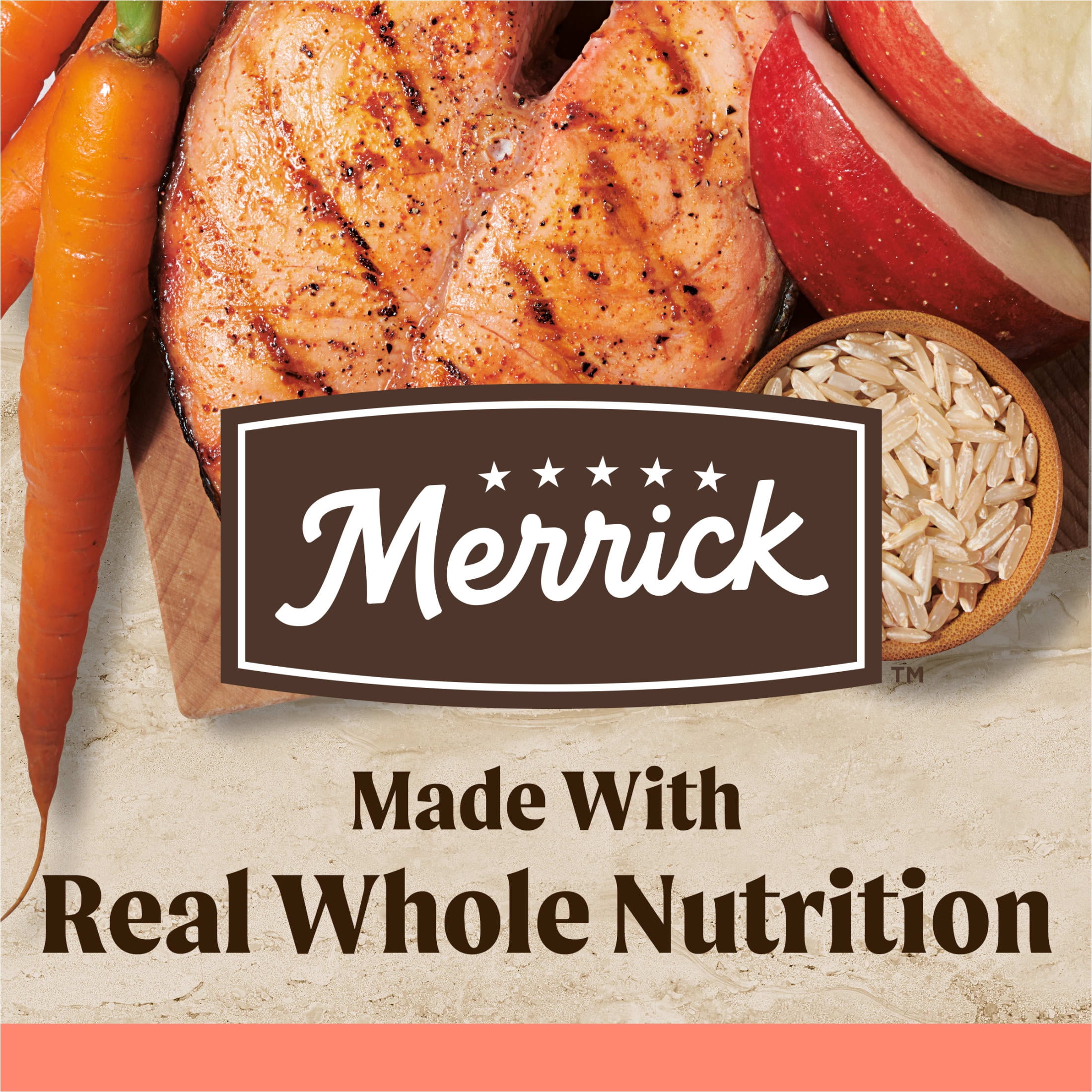 Merrick Healthy Grains Premium Adult Dry Dog Food, Wholesome and Natural Kibble with Salmon and Brown Rice, 25 lb. Bag