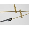 thumbnail image 2 of Bethel International Chandelier Gold & Black Metal, 2 of 5